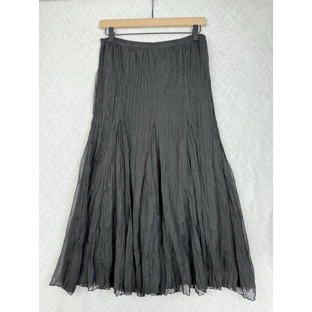 Y2K Broomstick Maxi Skirt Small Black Sparkle Peasant Fairycore Whimsigoth Boho